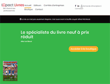 Tablet Screenshot of impact-livres.com